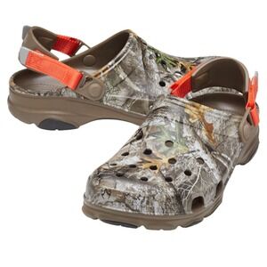 Crocs Realtree Edge All-Terrain Classic Clog Walnut Camo Adult Men's Size 11